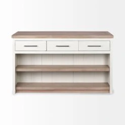 Augustus White Wood | Brown Wood Kitchen Avand