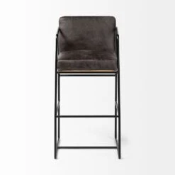Payton Black Leather | Black Metal | Bar Stool -France and Son Store 0036512 68761 B