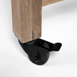 Daniella Brown Wood | Black Metal Kitchen Avand -France and Son Store 0041003 67103 K