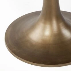 Caspian Brown Wood | Gold Metal Dining Table -France and Son Store 0041228 67502 AB G