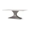 Maximus White Marble | Gunmetal Dining Table 1 Maximus White Marble | Gunmetal Dining Table -France and Son Store 0064633 69848 AB A