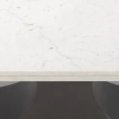 Maximus White Marble | Gunmetal Dining Table -France and Son Store 0064638 69848 AB F