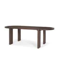 Althea Dark Brown Wood Dining Table