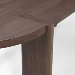 Althea Dark Brown Wood Dining Table -France and Son Store 0088114 70853 F