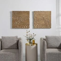 Channels Wood Wall Decor -France and Son Store 04357 4