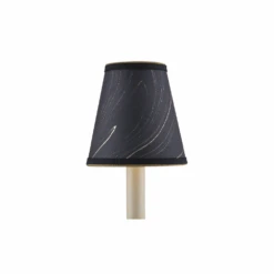 Marble Black Paper Tapered Chandelier Shade