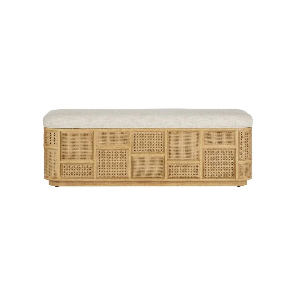 Anisa Sea Sand Storage Bench, Dunmeyer Parchment 6 Anisa Sea Sand Storage Bench, Dunmeyer Parchment - Image 4