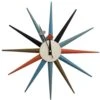 Sunburst Clock - Multi-color -France and Son Store 0a976ffd72d9ea1b28af0d4256e06d6e