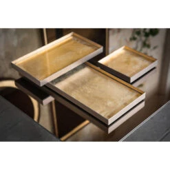 Gold Leaf Valet Tray - Gold 7 Gold Leaf Valet Tray - Gold -France and Son Store 10120388 Inspirational