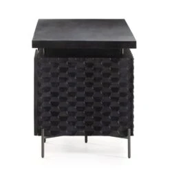 Michel Desk - Carved Black Wash 14 Michel Desk - Carved Black Wash -France and Son Store 101365 006 SID 1