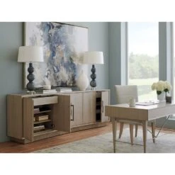 Donovan Long Media Console - Gray -France and Son Store 101 661 WS Open