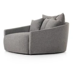 Anaya Media Lounger - Fallon Charcoal -France and Son Store 102766 002 DET 1