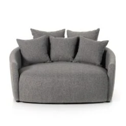 Anaya Media Lounger - Fallon Charcoal