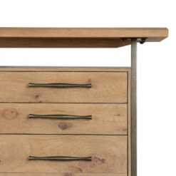 Tyson Desk - Natural Resawn Oak -France and Son Store 104607 002 DET 1
