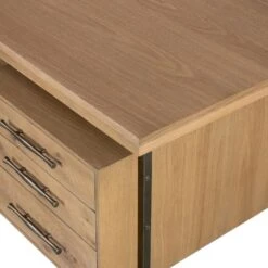 Tyson Desk - Natural Resawn Oak -France and Son Store 104607 002 DET 2