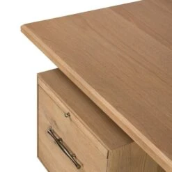 Tyson Desk - Natural Resawn Oak -France and Son Store 104607 002 DET 3
