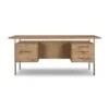 Tyson Desk - Natural Resawn Oak -France and Son Store 104607 002 FRT 1