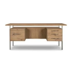 Tyson Desk - Natural Resawn Oak