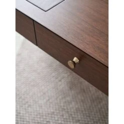 Berwick Writing Desk - Dark Brown -France and Son Store 104 410 knob det