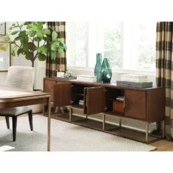 Cameron Long Media Console - Dark Brown -France and Son Store 104 661 WS Open