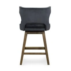 Work Counter Stool - Modern Velvet Shadow -France and Son Store 105649 014 BCK 1 4fea848f ae40 46d2 bd18 c3b8018610a9
