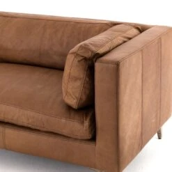 Waverly Sofa - Natural Washed Camel Leather -France and Son Store 105714 003 DET 4 12824e9f c406 4989 a65b 0d024de53d36