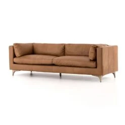 Waverly Sofa - Natural Washed Camel Leather -France and Son Store 105714 003 PRM 1 e89aa0e1 279a 45ec a592 c59ae3e6138c
