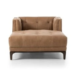 Gideon Chaise Lounge - Palermo Drift, Sienna Brown -France and Son Store 105997 012 FRT 1