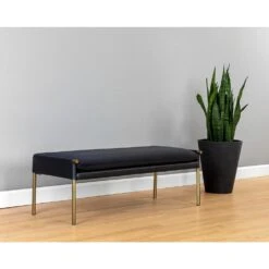 Bellevue Bench - Abbington Black / Bravo Black -France and Son Store 106185 5