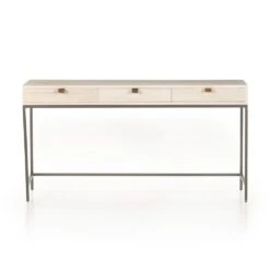 Troy Modular Writing Desk - Dove Poplar