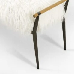 Caroline Bench - Mongolian Cream Fur 14 Caroline Bench - Mongolian Cream Fur -France and Son Store 108543 003 DET 2 76d5b96a 9f5c 4581 adb1 f9302e664aad