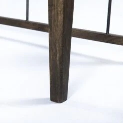 Paloma Bench - Pecan -France and Son Store 109016 001 DET 2