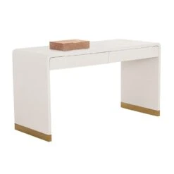 Ilona Desk - Oyster Shagreen -France and Son Store 109022