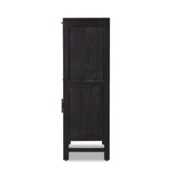 Spencer Bar Cabinet - Black W/ Black Wash Mango -France and Son Store 109084 004 SID 1