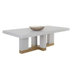 Greco Dining Table - Gauntlet Grey - 94.5" -France and Son Store 109756