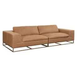 Ira Leather Sofa - Camel 12 Ira Leather Sofa - Camel -France and Son Store 111478