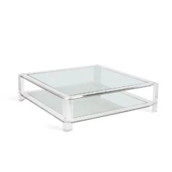 Velvet Square Cocktail - Large - Clear