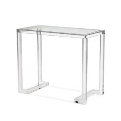 Theodore Small Desk/ Console - Silver