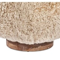 Raven Swivel Chair - Beige Fur -France and Son Store 145236 3 1