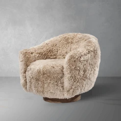 Simone Swivel Chair - Morel Taupe -France and Son Store 145236 edit
