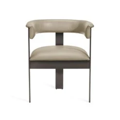 DARCY DINING CHAIR - TAUPE/ GRAPHITE
