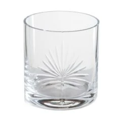 Glass Hi Ball W/ Palm-Palmetto Set Of 4