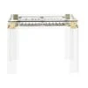 Camille Acrylic Backgammon Table - Clear -France and Son Store 165081 1 pierre acrylic brass silver backgammon game table 1