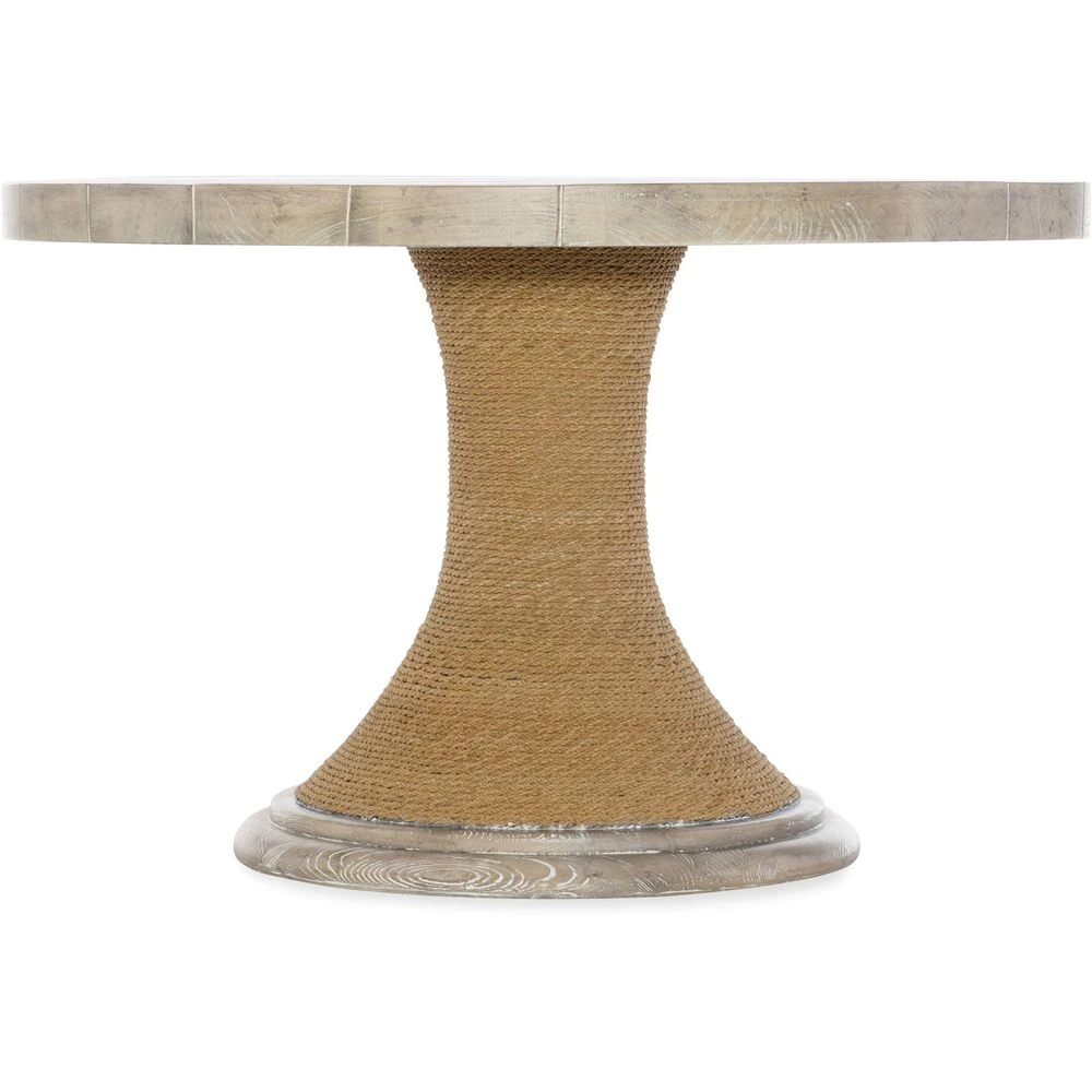 Amani 48in Round Pedestal Dining Table With Wood Top 3 Amani 48in Round Pedestal Dining Table With Wood Top