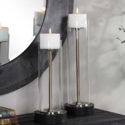 Charvi Glass Candleholders - Set/2