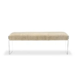 Benedict Shearling Bench - Beige