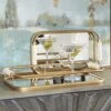 Rosea Brushed Gold Trays, S/2 -France and Son Store 18014