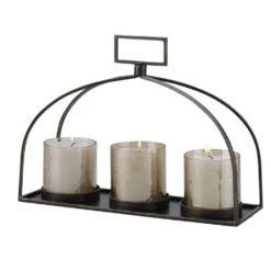 Riad Triple Candleholder -France and Son Store 18040 4