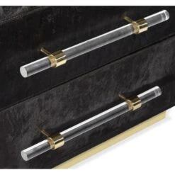 Cassian 3 Drawer Chest - Black/ Brass -France and Son Store 188120 2 3dc39673 c36b 4827 b60b 1cd8f3ea3578