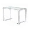 Theodore Acrylic Desk - Silver 2 Theodore Acrylic Desk - Silver -France and Son Store 195007 ava acrylic glass desk 1